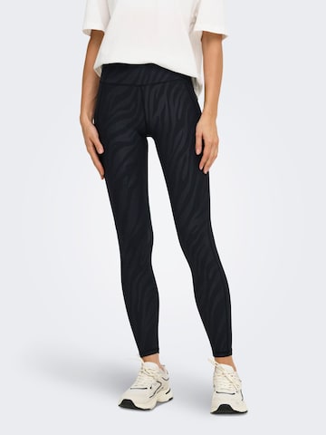ONLY PLAY Skinny Sports trousers 'ONPRya-2' in Black: front