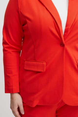 Fransa Curve Blazer in Red