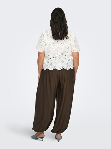 ONLY Carmakoma Loose fit Trousers 'CARCamille' in Brown