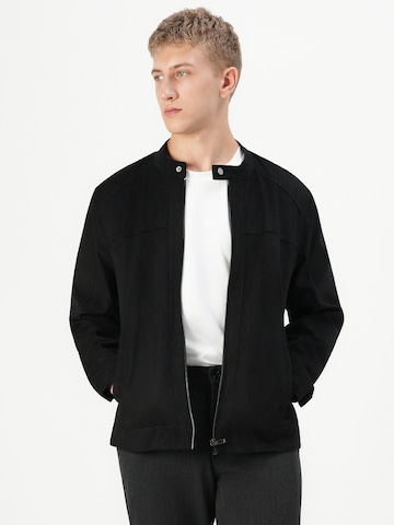 JACK & JONES - regular Pantalón chino 'JPSTOLLIE CONNOR' en negro