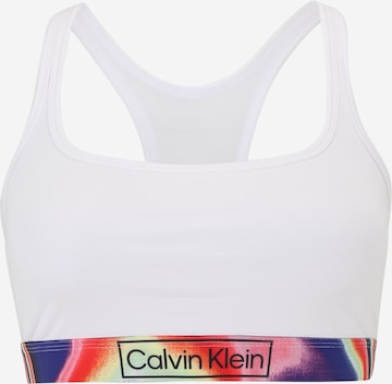 Calvin Klein Underwear Plus Bralette Bra in White: front