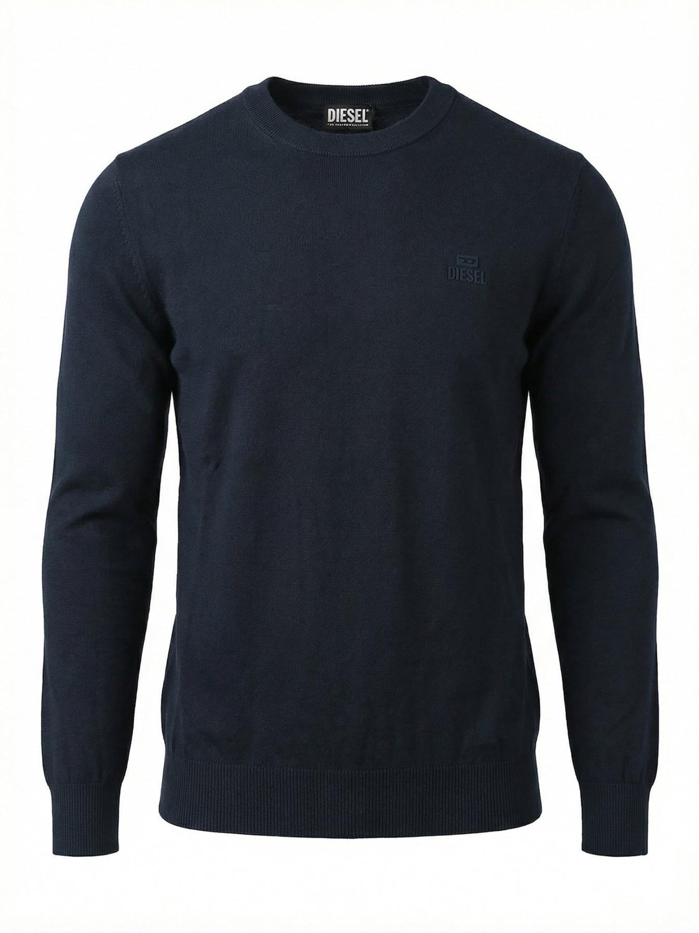 DIESEL - Pullover 'K-FREEX-NEWPRINT' em azul: frente