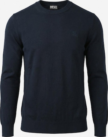 DIESEL - Pullover 'K-FREEX-NEWPRINT' em azul: frente