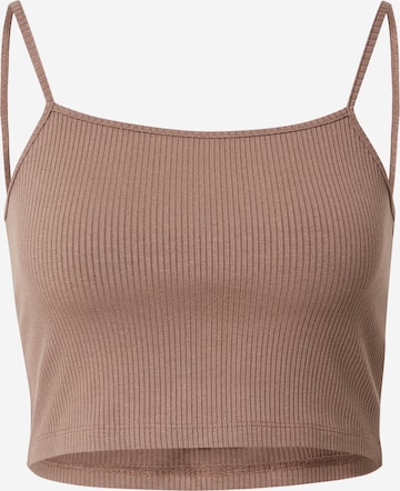 ABOUT YOU x Sofia Tsakiridou Top 'Sabrina' in Brown: front