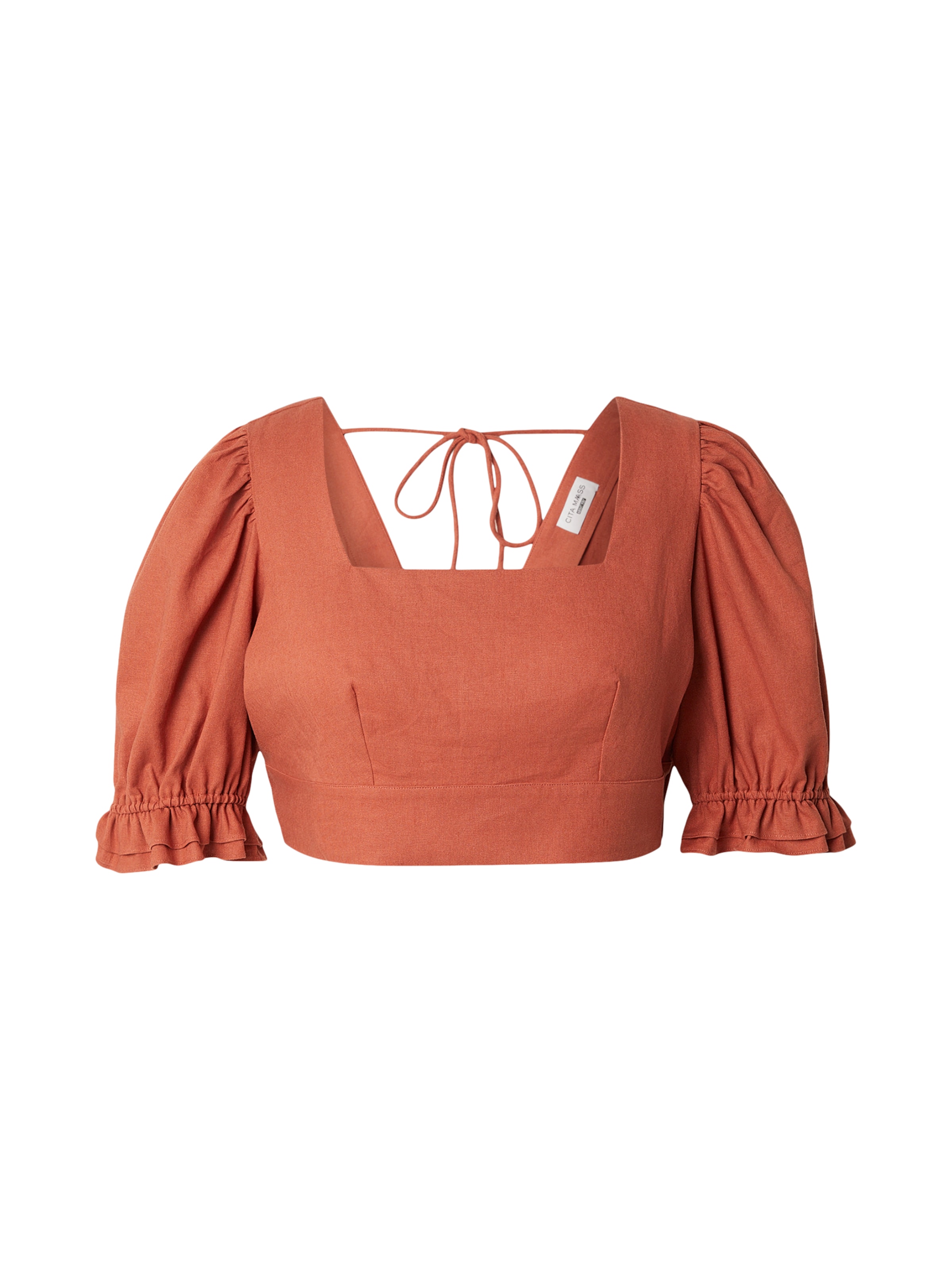 CITA MAASS Haut en rouge rouille, Vue avec produit