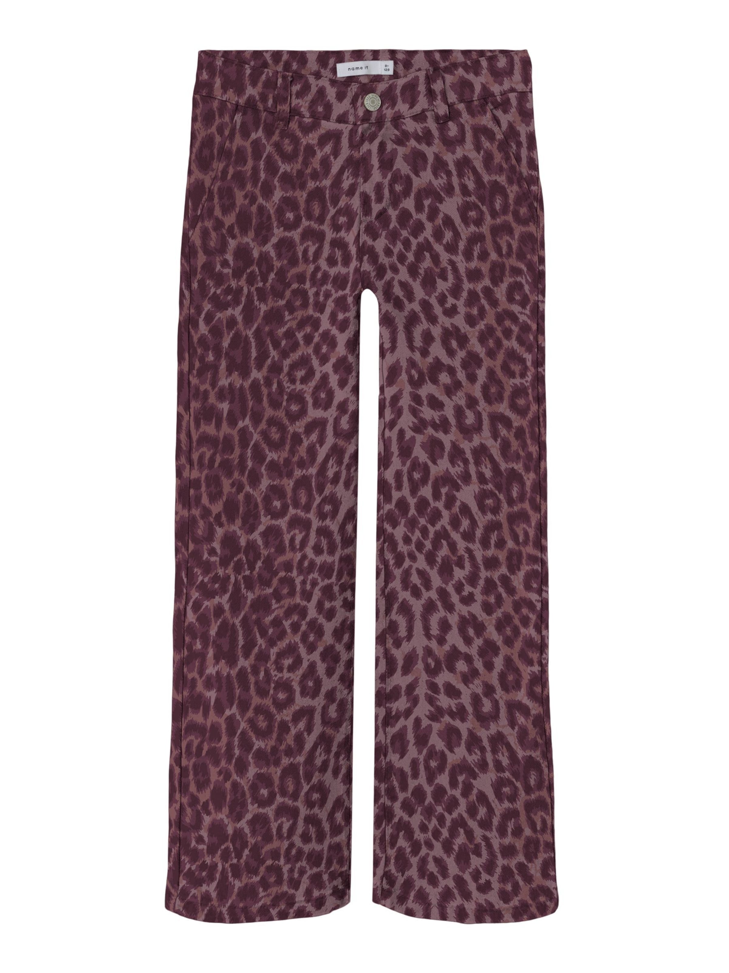 NAME IT Wide Leg Bukser i rød: forside