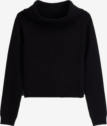 Bershka Пуловер в черно: отпред