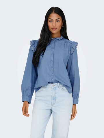 ONLY - Blusa 'ONLPIPER' em azul: frente