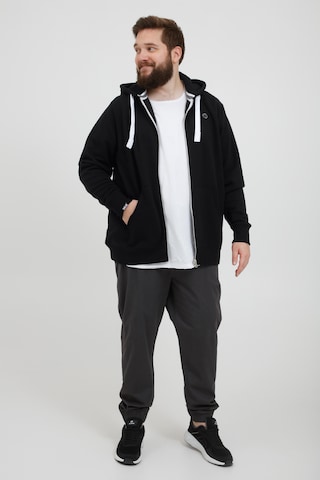 !Solid Zip-Up Hoodie 'BT BENNZIP' in Black