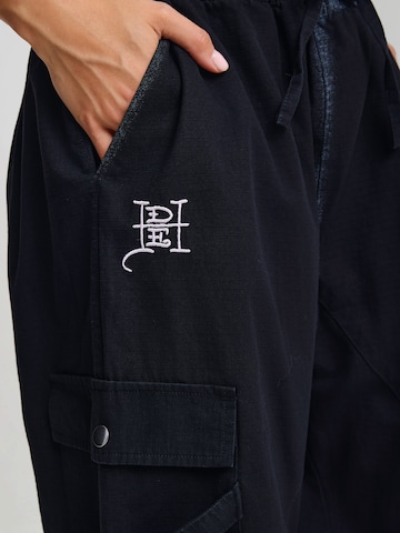 regular Pantaloni funzionali di Ed Hardy in nero: frontale