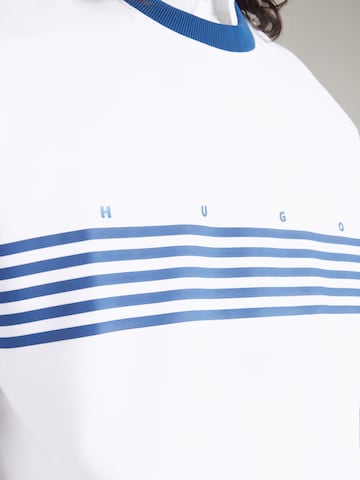 HUGO Mikina 'Demso' – bílá