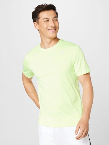 MIZUNO Performance Shirt 'Impulse' in Green: front