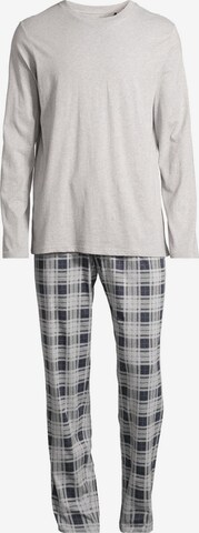 SCHIESSER Pajamas long 'Night & Home' in Grey: front