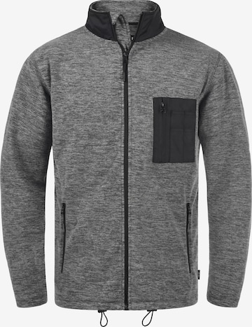 INDICODE JEANS Fleece Jacket 'Wilton' in Grey: front