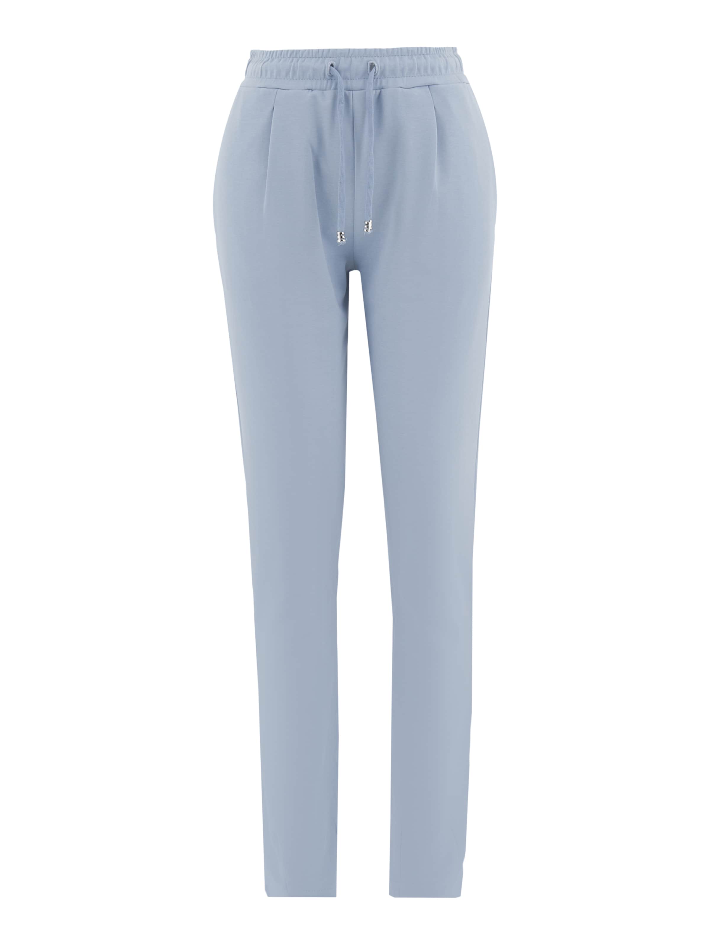 Organication Regular Pleat-front trousers in Blue: front