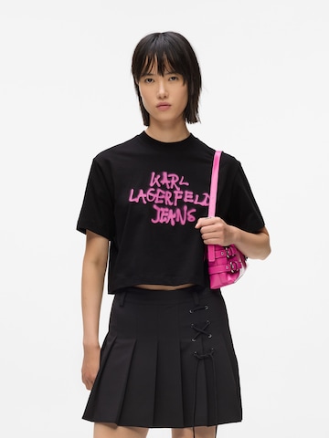 KARL LAGERFELD JEANS Särk, värv must: eest vaates