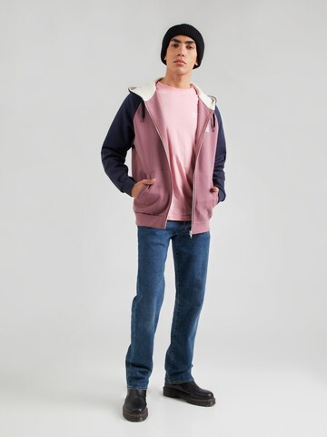 Iriedaily Zip-Up Hoodie 'De College 2' in Blue