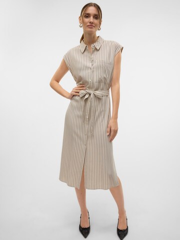 VERO MODA Shirt dress 'VMMYMILO' in Grey: front