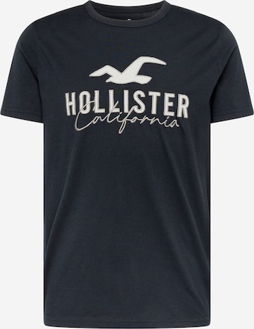 HOLLISTER Футболка в Черный: спереди