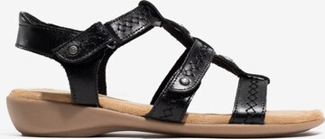 Minnetonka Sandale 'Sonya' in Schwarz