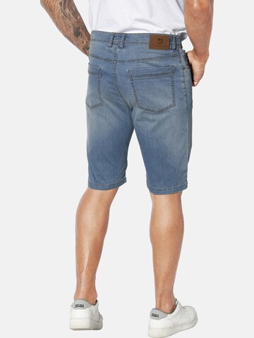 Jan Vanderstorm Loosefit Broek ' Brolle ' in Blauw