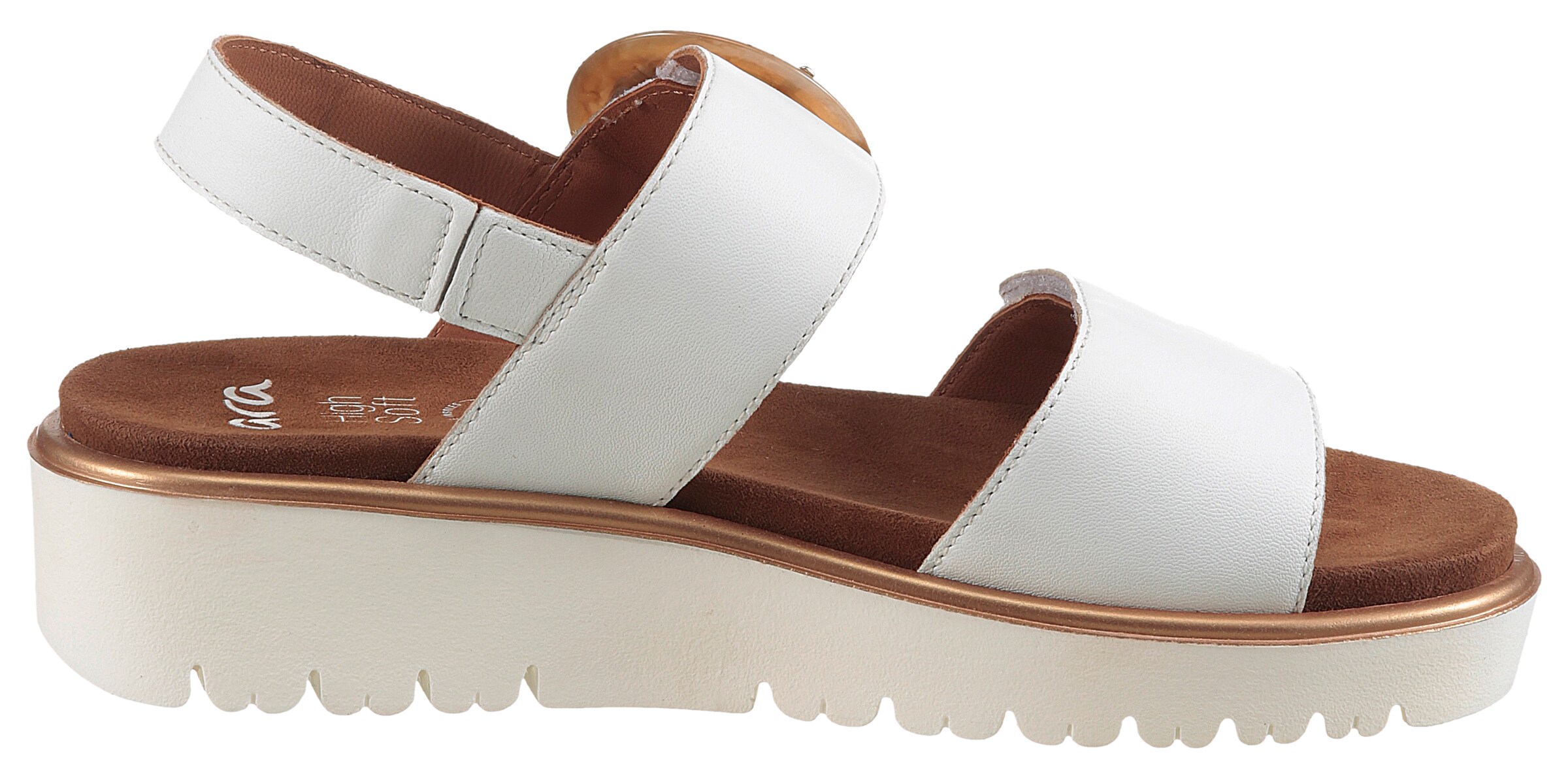 ARA Strap sandal in White