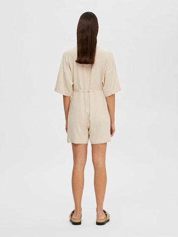 SELECTED FEMME Jumpsuit 'VITA-MALVINA' i beige