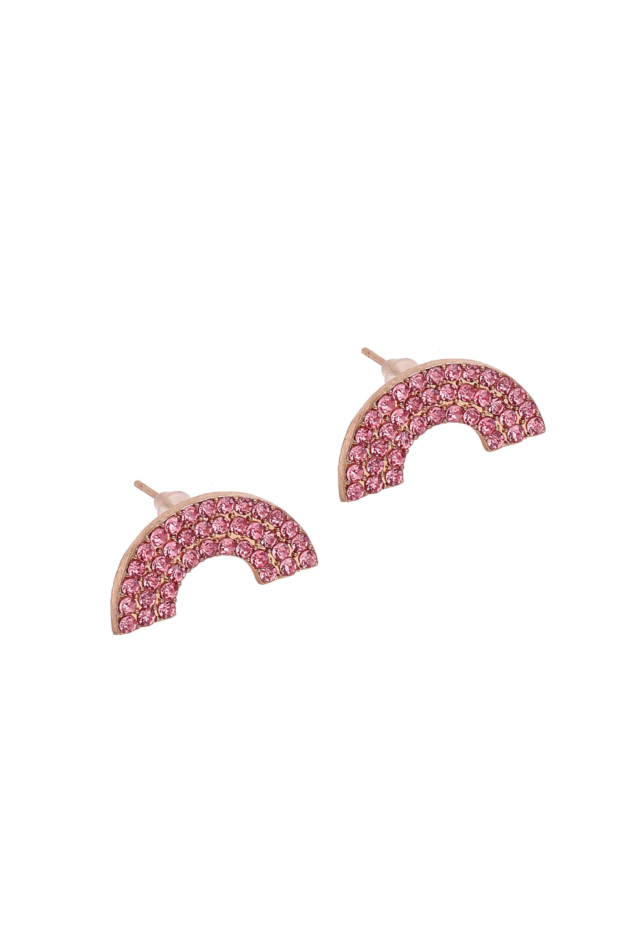 SOHI Kolczyki 'Deeann' w kolorze czerwony: przód