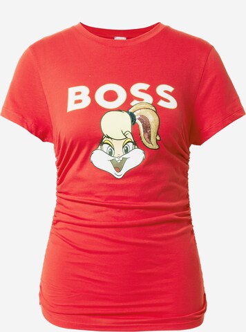 BOSS T-Shirt 'Ecabi' in Rot: predná strana