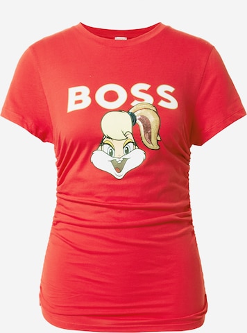 BOSS Black T-Shirt 'Ecabi' in Rot: predná strana