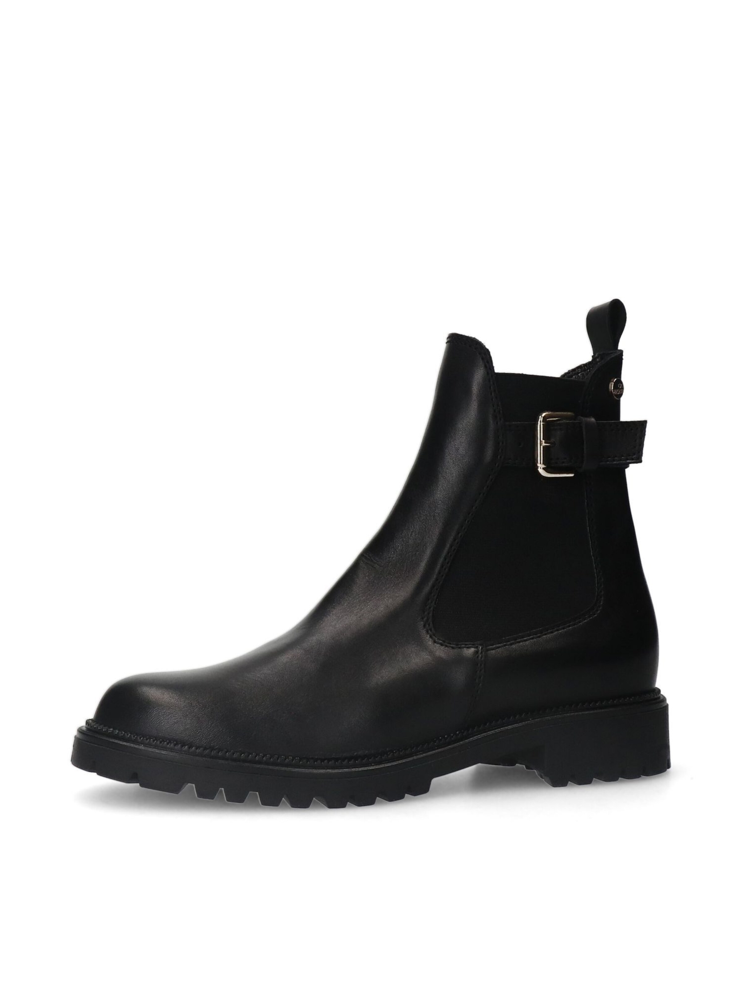MANFIELD Stiefelette in Schwarz: Vorderseite