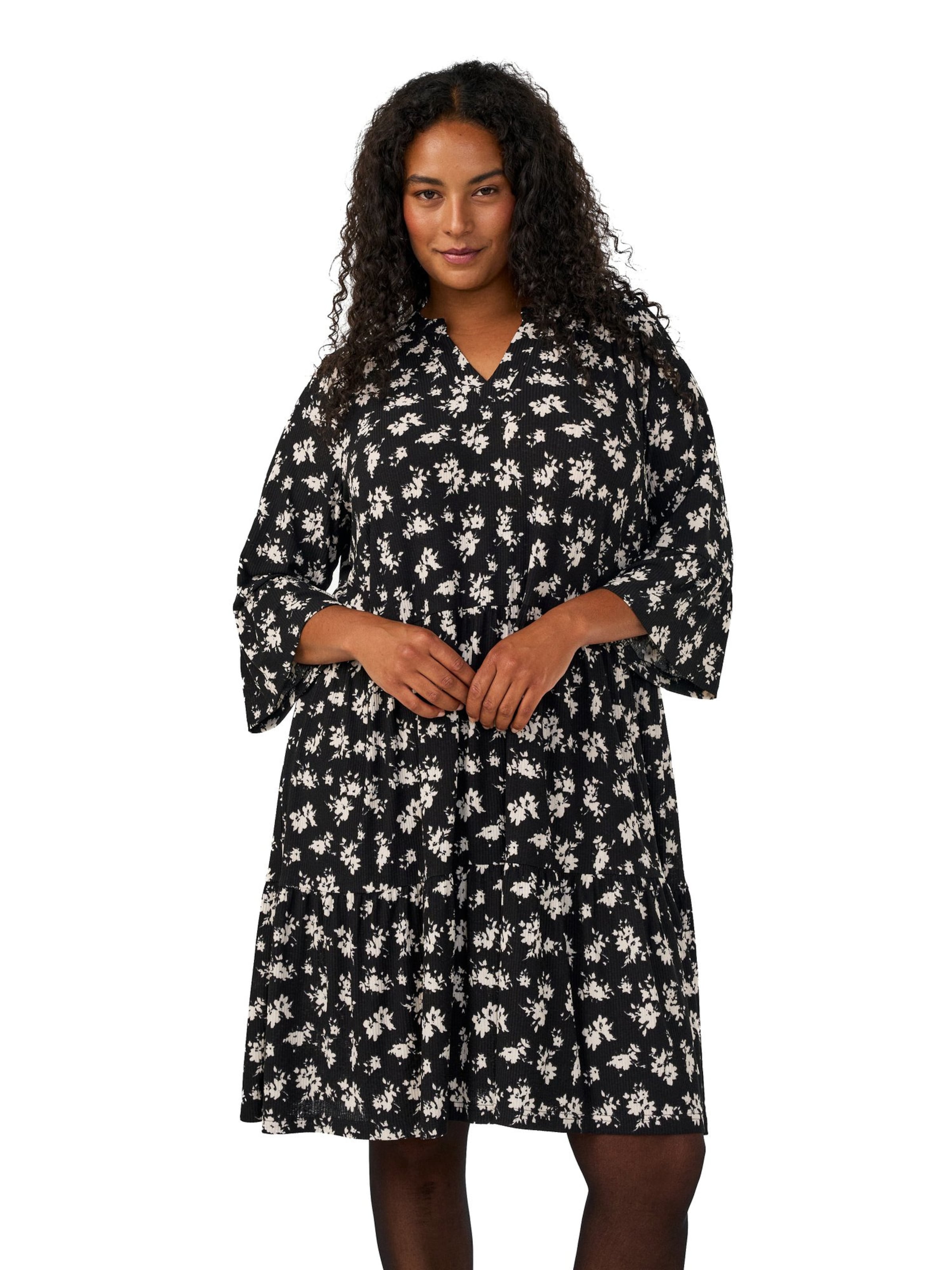Zizzi - Vestido 'EYASMINA' em preto: frente