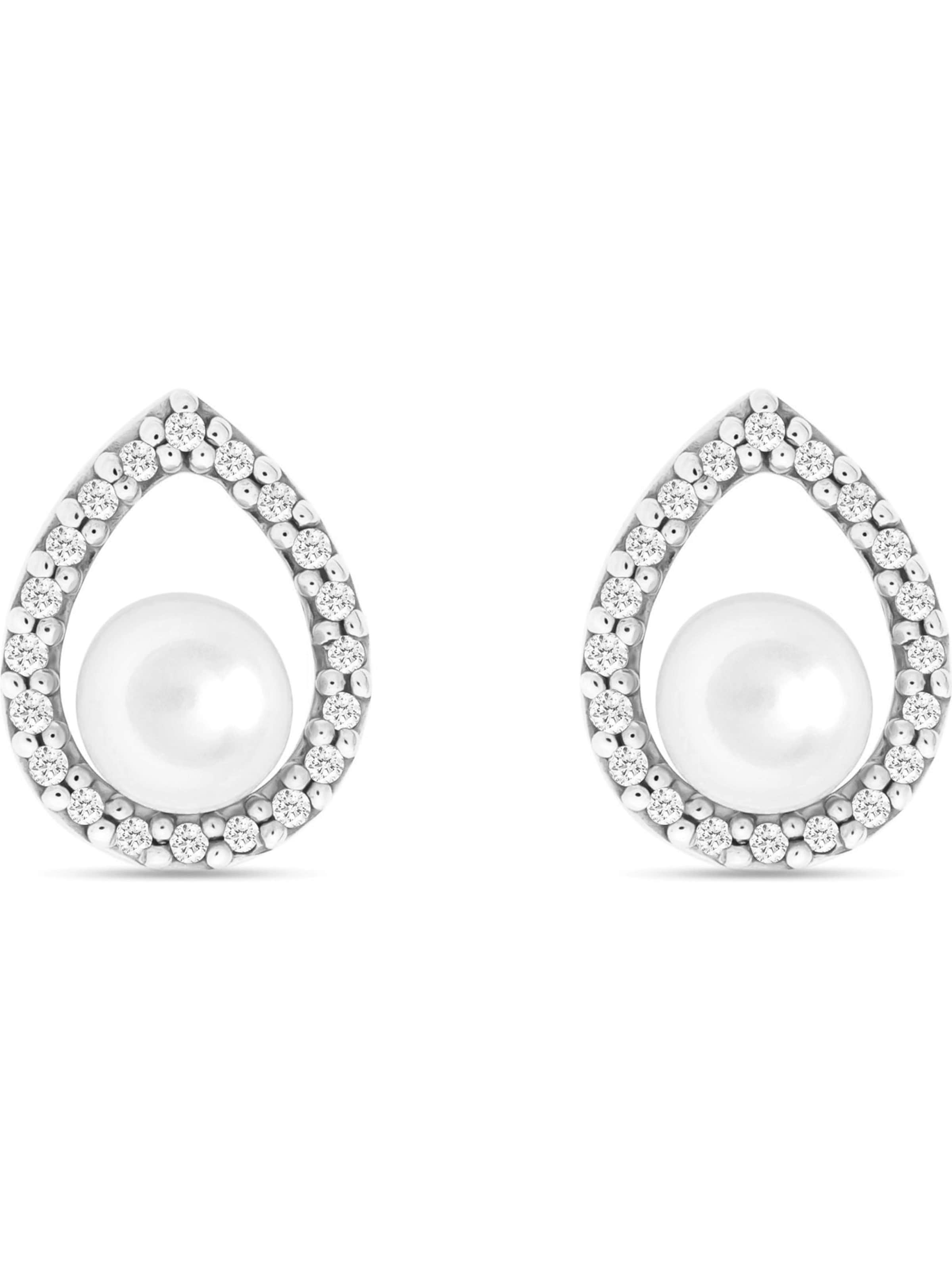 YAMŌKO Ohrringe in Weiß: Vorderseite