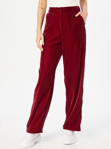 GAP Wide leg Broek in Rood: voorkant