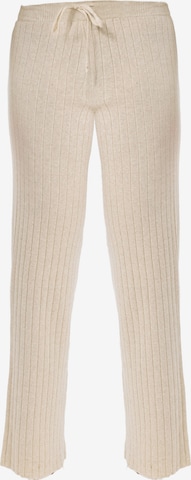 Jimmy Sanders Slimfit Broek in Beige: voorkant