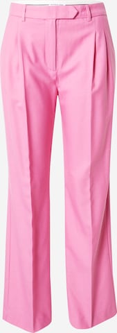 Designers Remix Regular Pleat-front trousers 'Nottingham' in Pink: front