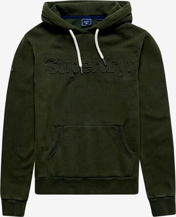 Sweat-shirt Superdry en vert : devant