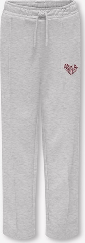 pilka ONLY GIRLS Plačios klešnės Kelnės 'KOGRITA': priekis