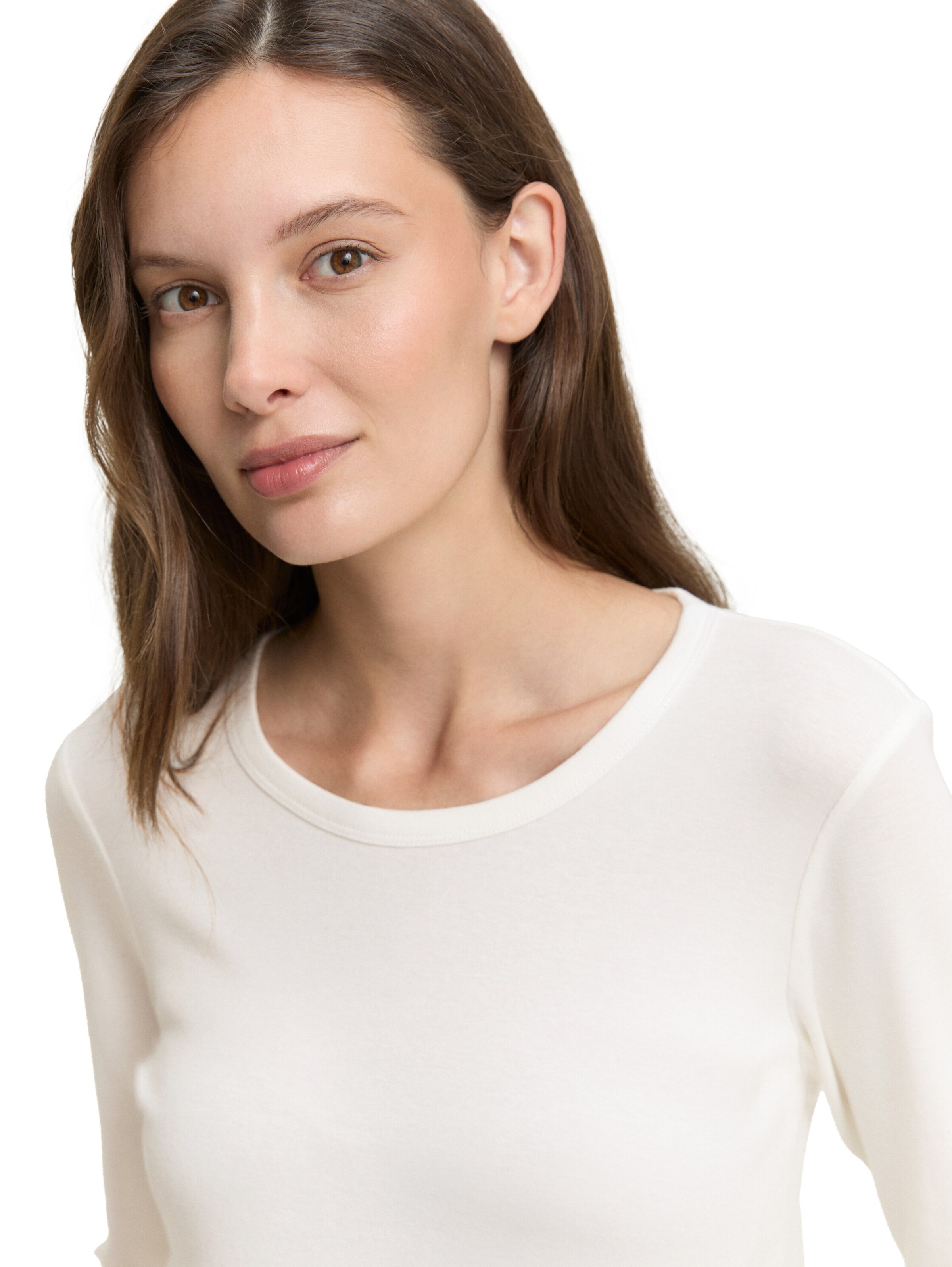 TOM TAILOR Shirt in Weiß