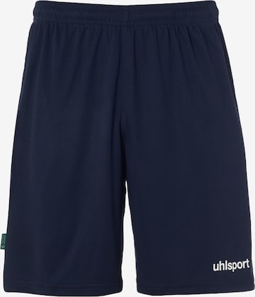 UHLSPORT Workout Pants in Blue: front