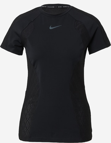 Tricou funcțional de la NIKE pe negru: față