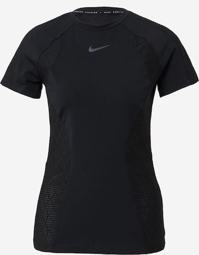 NIKE Sporta krekls, krāsa - pelēks / melns, Preces skats