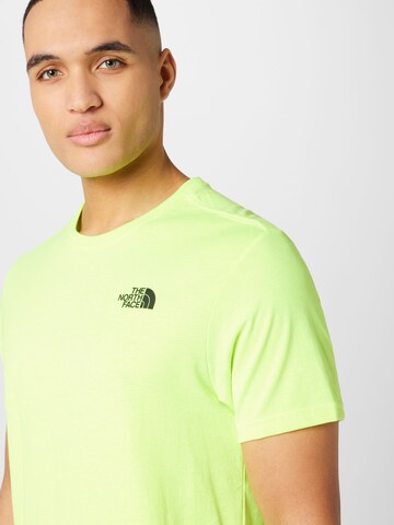 THE NORTH FACE Regular fit Performance Shirt 'Red Box' in Yellow