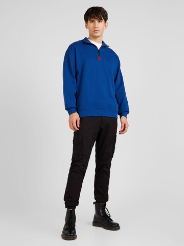 HUGO Sweatshirt 'DURTY' in Blauw