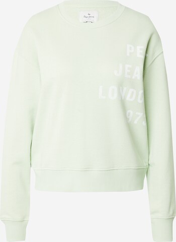 Sweat-shirt 'ALANIS' Pepe Jeans en vert : devant