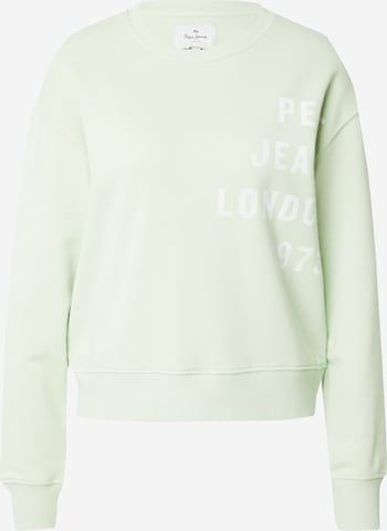 Pepe Jeans Sweatshirt 'ALANIS' in Green: front