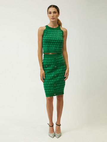 Top in maglia di Influencer in verde
