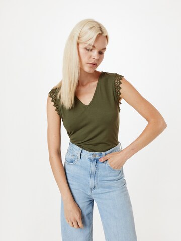 ABOUT YOU Shirt 'Caitlin' in Groen: voorkant