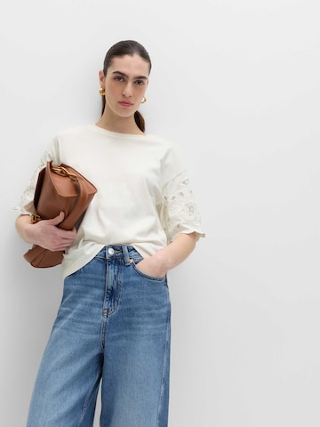 T-shirt Marks & Spencer en blanc : devant