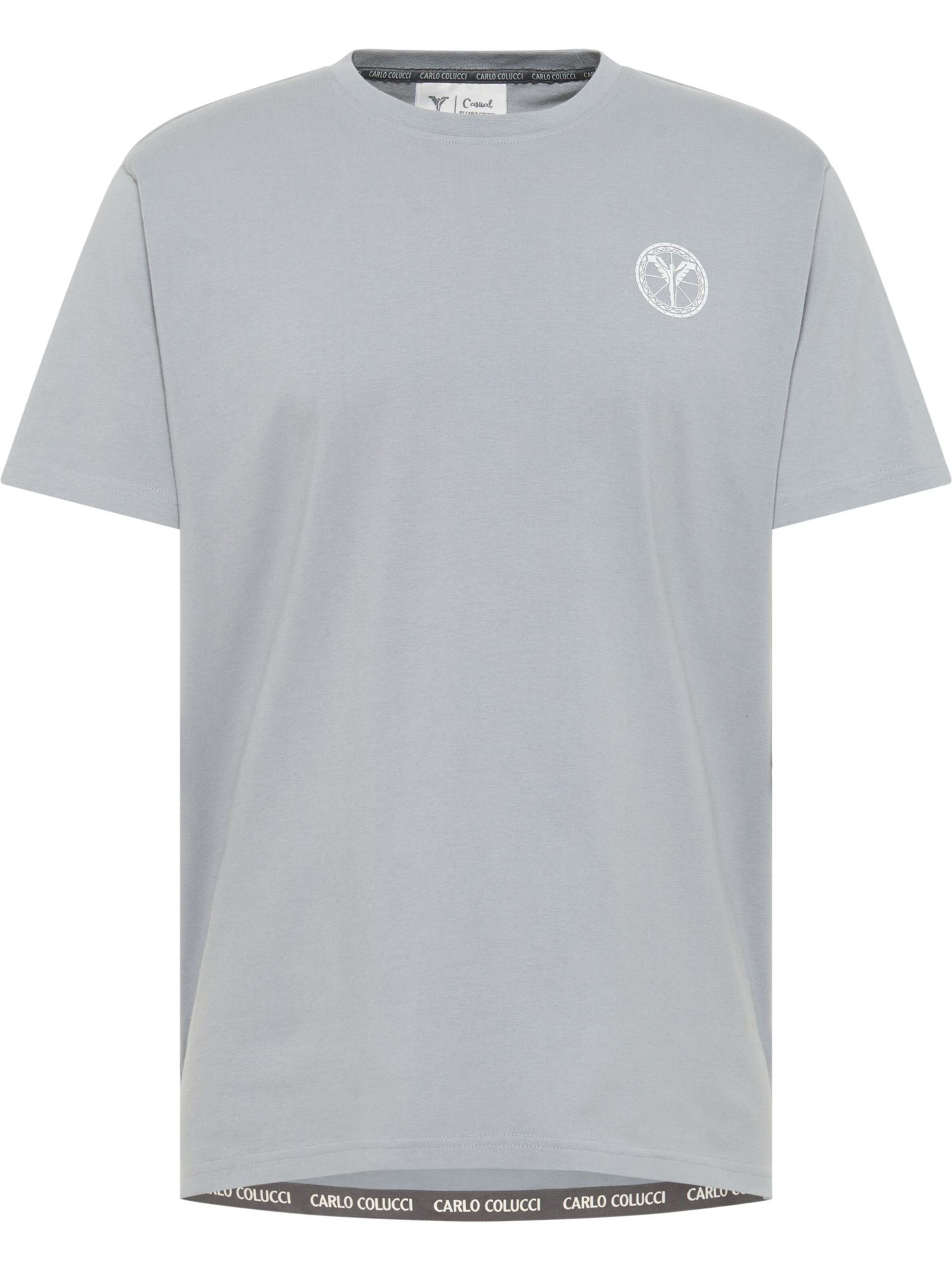 T-Shirt ' Demitri ' Carlo Colucci en violet : devant